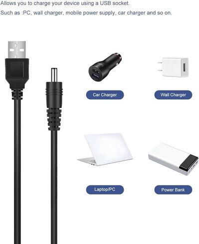 سلك كابل شحن USB بطول 4 أقدام متوافق مع LELO Ida/Lyla/Lyla 2 / Oden/Oden 2 in Saudi Arabia