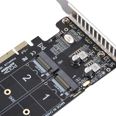 4-CH PCIE 4.0 to M.2 NVMe RAID Splitter Card Up to 4X 32Gbps Data Transfer Power Supply for M.2 PCI-E & SSD Devices in Saudi Arabia