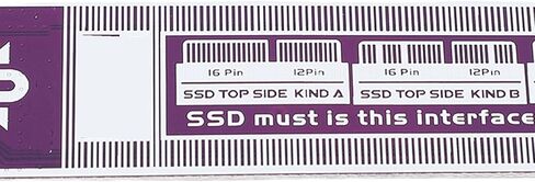 محول تحويل Sanpyl M.2 NVME SSD، بطاقة محول 12+16pin مناسبة لنظام التشغيل OS X Air A1465 A1466 M.2 NVME SSD وحدة التوصيل والتشغيل in Kuwait