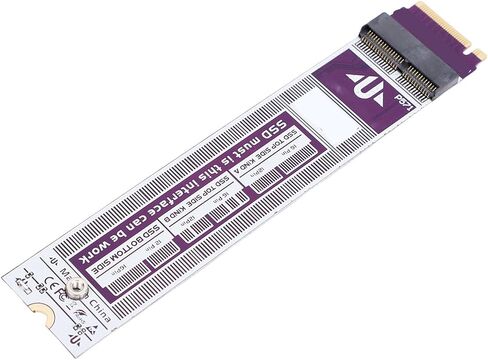 محول تحويل Sanpyl M.2 NVME SSD، بطاقة محول 12+16pin مناسبة لنظام التشغيل OS X Air A1465 A1466 M.2 NVME SSD وحدة التوصيل والتشغيل in Kuwait