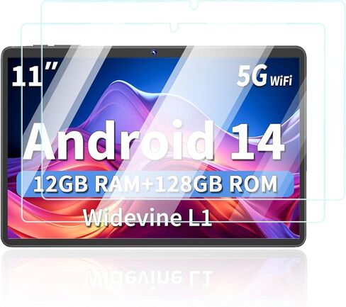 واقي شاشة لجهاز Relndoo P80 11 بوصة Android 14 Tablet، UYRUREL مضاد للخدش 9H صلابة اللمس الحساسة 2.5D حواف مستديرة خالية من الفقاعات سهلة التركيب، عبوتان. in Kuwait