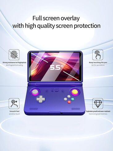 واقي شاشة لجهاز Retroid Pocket Flip 2 للألعاب، مضاد للخدش بصلابة 9H، حواف حساسة تعمل باللمس، خالٍ من الفقاعات، سهل التركيب، عبوتان. in Kuwait