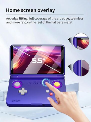 واقي شاشة لجهاز Retroid Pocket Flip 2 للألعاب، مضاد للخدش بصلابة 9H، حواف حساسة تعمل باللمس، خالٍ من الفقاعات، سهل التركيب، عبوتان. in Kuwait