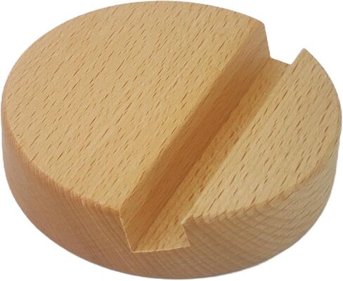 Beech Wood Phone Holder, Round Shape Wood Phone Stand in Saudi Arabia