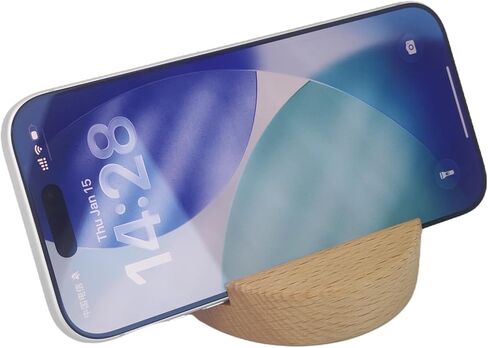 Beech Wood Phone Holder, Round Shape Wood Phone Stand in Saudi Arabia