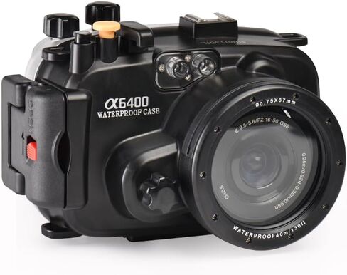 Professional Underwater Camera Housing Case for Sony A6400, 60M/195FT Waterproof Depth, with M67 Thread Interface, Compatible with Color Filter, Fish-Eye Lens (YH-A6400) in Saudi Arabia