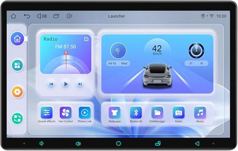 راديو السيارة Joying لترقية Dodge Durango 2014-2020، وحدة رأس Android 13 مقاس 11.6 بوصة IPS تعمل باللمس ستيريو لشاشة OEM مقاس 8.4 بوصة، مع CarPlay وAndroid Auto، AM/FM، ملاحة GPS (JY-DD203T8) in Kuwait