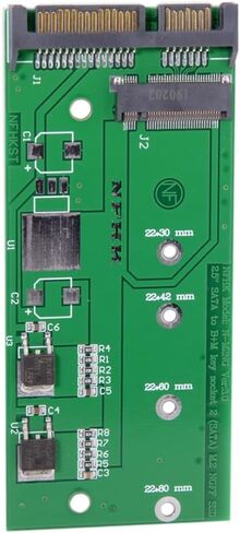Xiwai B/M-Key M.2 NGFF 2 Lane SSD إلى 7 مللي متر 22pin 2.5 "SATA حافظة القرص الصلب PCBA لـ E431 E531 X240S Y410P Y510P in Saudi Arabia