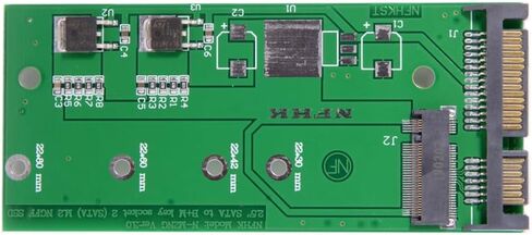 Xiwai B/M-Key M.2 NGFF 2 Lane SSD إلى 7 مللي متر 22pin 2.5 "SATA حافظة القرص الصلب PCBA لـ E431 E531 X240S Y410P Y510P in Saudi Arabia