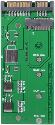 Xiwai B/M-Key M.2 NGFF 2 Lane SSD إلى 7 مللي متر 22pin 2.5 "SATA حافظة القرص الصلب PCBA لـ E431 E531 X240S Y410P Y510P in Saudi Arabia