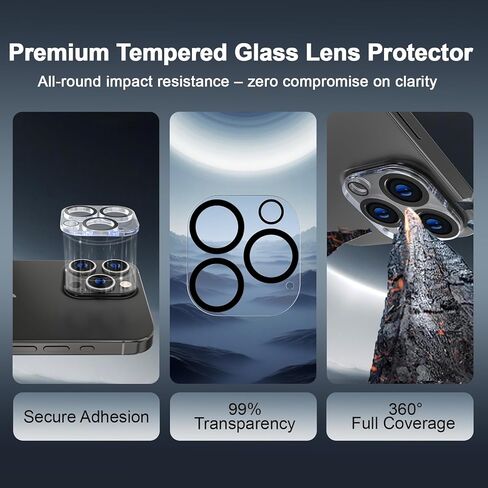 [2+2 عبوة من واقي شاشة الخصوصية 360 درجة لهاتف iPhone 15 Pro Max - [360 درجة 4 اتجاهات مضادة للتجسس] [إزالة الغبار تلقائيًا] [تركيب خالٍ من الفقاعات] - زجاج مقسى مقاوم للكسر in Kuwait