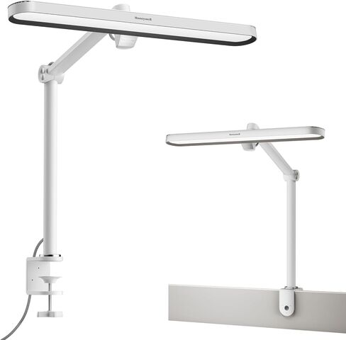 Honeywell LED Desk Lamp with Clamp - 05B02 Touch Control Sunturalux Natural Light Clip On Desk Light 4000K 1300LM Dimmable Eye Caring Table Lamp Full Metal Desk Lamps for Home Office in Saudi Arabia
