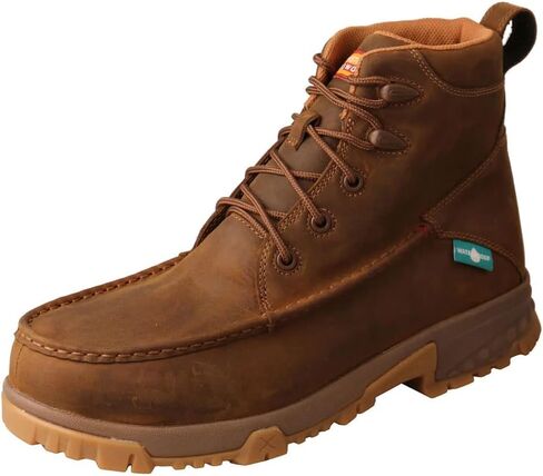 Twisted X Men's 6" Work Boot, Shitake, 9.5 W in Kuwait