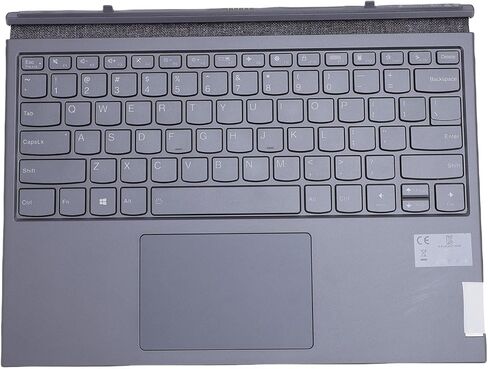 لوحة مفاتيح Yoidesu Bluetooth Touchpad لجهاز Yoga Duet 2020 2021 Tablet، لوحة مفاتيح لاسلكية بتصميم QWERTY مع لوحة لمس عالية الحساسية لإعداد الكمبيوتر المحمول المحمول in Kuwait