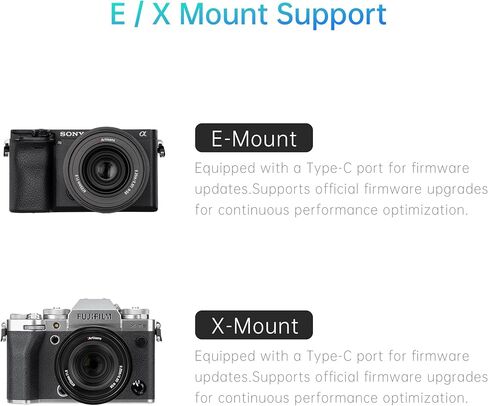 7Artisans AutoFocus 25/35/50mm F1.8 Set APS-C Frame LITE Series Lens F1.8 فتحة كبيرة تدعم التعرف على الوجه/العين متوافقة مع Fujifilm Fuji X-H/T/T30/S/E/A Series Fuji X-E2 Fuji X-T2 in Saudi Arabia