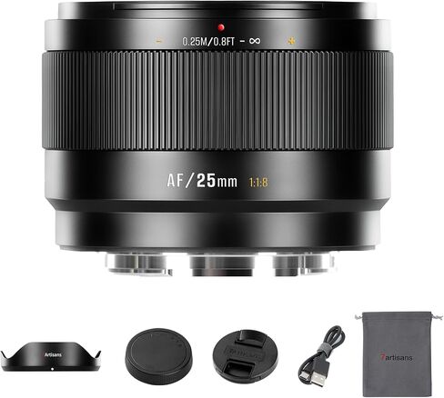 7Artisans AutoFocus 25/35/50mm F1.8 Set APS-C Frame LITE Series Lens F1.8 فتحة كبيرة تدعم التعرف على الوجه/العين متوافقة مع Fujifilm Fuji X-H/T/T30/S/E/A Series Fuji X-E2 Fuji X-T2 in Kuwait