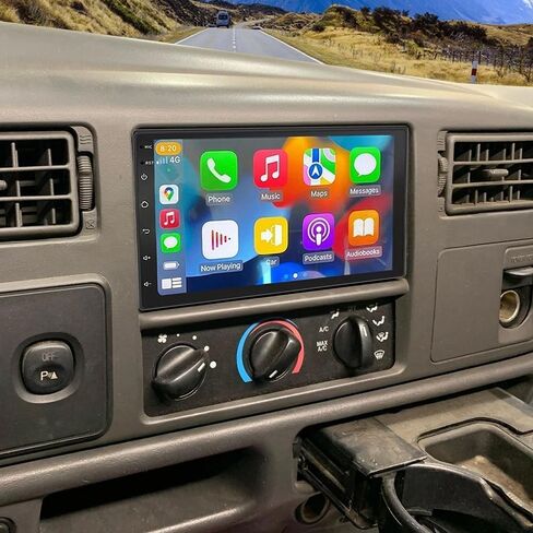 راديو ستيريو للسيارة 10 بوصة لسيارة Ford F-250 F-350 Super Duty Double Din 1999-2004 مع كاميرا احتياطية، وحدة رأس بلوتوث Android 14 مع Carplay اللاسلكي ونظام Android Auto GPS WiFi FM RDS SWC، 4+64G in Kuwait