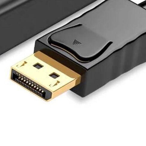 كابل محول DP إلى VGA قوي بدون أكسجين نحاسي أساسي كابلات VGA سلك محول PVC بطول 70.9 بوصة in Kuwait