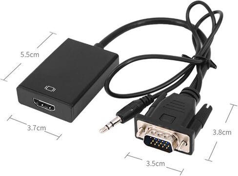 محول واجهة الوسائط المتعددة VGA إلى HD، كابل محول VGA، محول كمبيوتر VGA، لتلفزيون الكمبيوتر المحمول in Kuwait