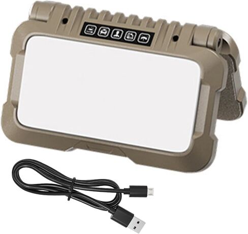 Zerodis LED مصباح تخييم USB قابل لإعادة الشحن ثنائي الجوانب لحالات الطوارئ والخيام والأنشطة الخارجية والإضاءة المتخصصة (Y07+كابل USB (بدون حامل)) in Kuwait