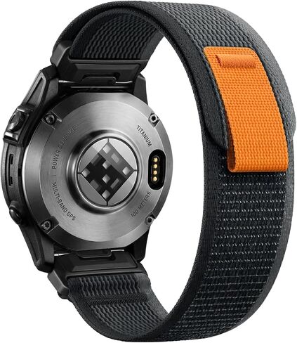 حلقة نايلون سريعة مقاس 22 مم متوافقة مع سوار ساعة Garmin Fenix ​​7 6 5/Fenix ​​8 47 مم/Fenix ​​E 47 مم/Fenix ​​5 Plus/Fenix ​​6 Pro/Fenix ​​7 Pro/Forerunner 955 965 945 935 in Kuwait