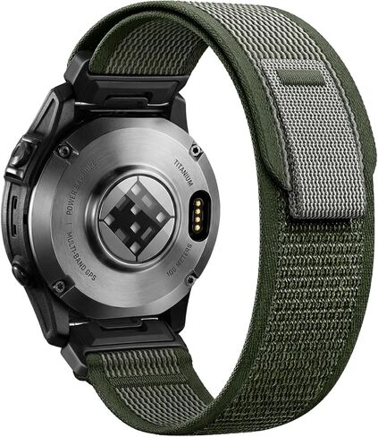 حلقة نايلون سريعة مقاس 22 مم متوافقة مع سوار ساعة Garmin Fenix ​​7 6 5/Fenix ​​8 47 مم/Fenix ​​E 47 مم/Fenix ​​5 Plus/Fenix ​​6 Pro/Fenix ​​7 Pro/Forerunner 955 965 945 935 in Kuwait