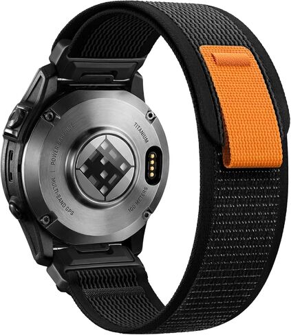 حلقة نايلون سريعة مقاس 22 مم متوافقة مع سوار ساعة Garmin Fenix ​​7 6 5/Fenix ​​8 47 مم/Fenix ​​E 47 مم/Fenix ​​5 Plus/Fenix ​​6 Pro/Fenix ​​7 Pro/Forerunner 955 965 945 935 in Kuwait