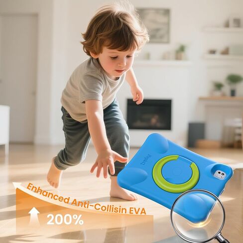 Pepkoo EVA Kid-Proof Case for iPad Pro 11 inch M4 2024 (A2836/A2837),Shockproof Heavy Duty Cover with Stand,Design for Kids Children in Kuwait