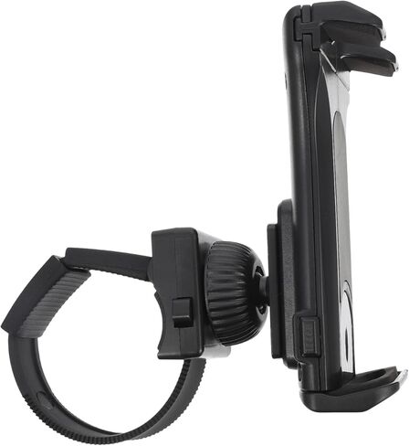 Angoily Bike Phone Clamp حامل قابل للدوران للأجهزة اللوحية والهواتف المحمولة يناسب عربة الأطفال الثابتة للدراجة الإهليلجية، تصميم مدمج لرؤية دون عائق لتعليمات اللياقة البدنية in Saudi Arabia