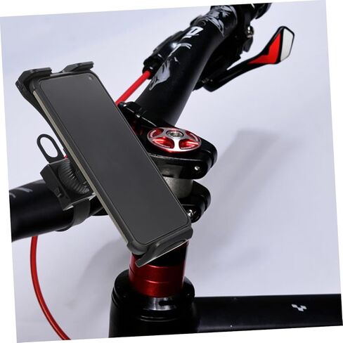 Angoily Bike Phone Clamp حامل قابل للدوران للأجهزة اللوحية والهواتف المحمولة يناسب عربة الأطفال الثابتة للدراجة الإهليلجية، تصميم مدمج لرؤية دون عائق لتعليمات اللياقة البدنية in Saudi Arabia