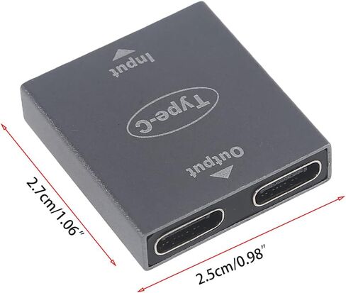 نوع C أنثى إلى أنثى محول مزدوج USB C ميناء محور شاحن توزيع الطاقة محول الفاصل in Kuwait