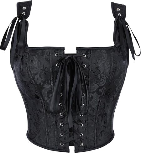 Renaissance Corset Top for Women - Vintage Floral Bustier Lingerie Bodyshaper in Saudi Arabia