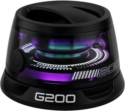 مكبر صوت بلوتوث مغناطيسي G200 مع ضوء RGB - مكبر صوت بلوتوث صغير محمول، صوت ستيريو كامل المدى لوقت اللعب، الألعاب، هدية مثالية للمراهقين، والاستماع إلى الموسيقى. (أرجواني) in Saudi Arabia