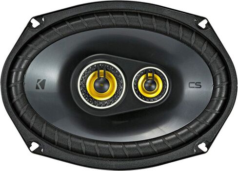 مكبرات صوت KICKER مقاس 6 × 9 بوصة لسيارة GMC Sierra/Denali 1500 (جميع الكابينة) 2014-2023 مجموعة ترقية - زوج من سلسلة CS مع محولات وحزام، مكبر صوت للسيارة للباب الأمامي CSC6934، 46CSC6934 in Kuwait