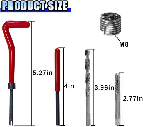 30pcs M6 × 1.0 مم إصلاح سلسلة إدراج الخيط ، مجموعة أدوات اليد المتوافقة مع مجموعة الأدوات المتوافقة in Kuwait