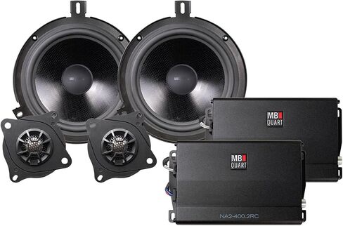 طقم ترقية صوت السيارة MB Quart MBQJK-STG2AH-1 800W STAGE 2 Jeep JK مع مضخم صوت، مجموعة مكبري صوت، مكبرات صوت تيتانيوم، لوحدة مصدر ما بعد البيع in Kuwait