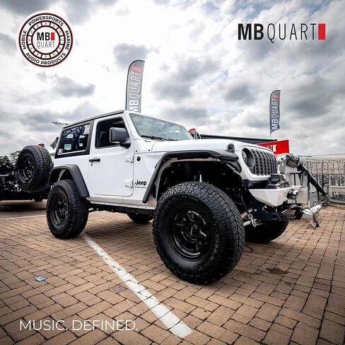 طقم ترقية صوت السيارة MB Quart MBQJK-STG2AH-1 800W STAGE 2 Jeep JK مع مضخم صوت، مجموعة مكبري صوت، مكبرات صوت تيتانيوم، لوحدة مصدر ما بعد البيع in Kuwait