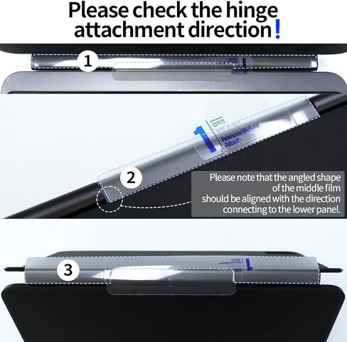 skoko 3-in-1 Full Set Matte White Skin & Transparent Matte Skin for iPad Air 11-inch M3 2025 Magic Keyboard Top/Bottom/Palm Rest & Around/Hinge Set in Kuwait