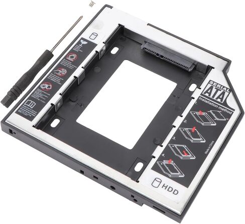 حامل تثبيت SSD لمحرك الأقراص الصلبة لمحرك الأقراص الضوئية للكمبيوتر المحمول متوافق مع محركات الأقراص الثابتة وSSD يدعم مواد نقل البيانات عالية السرعة in Kuwait