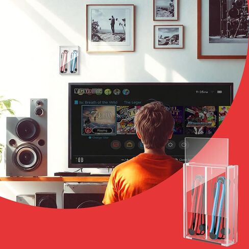 حافظة حماية من الأكريليك الشفاف متوافقة مع حزام Joy-Con 2، حزمة واحدة حامل تخزين مقاوم للغبار بسمك 3 مم لأشرطة المعصم لوحدة التحكم Joy Con (حافظة العرض فقط) in Kuwait