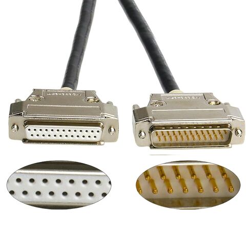 المهنية RS232 DB25 25Pin ذكر أنثى تمديد الكابلات، التدريع المزدوج in Kuwait