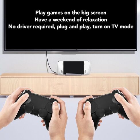 10 in 1 Steam Deck Docking Station, USB C Hub Deck Dock with 5Port USB 3.0 USB2.0, HDMI2.0 4K at 60Hz, 1000Mbps Gigabit Ethernet, Dual Fan,100W Charging for Valve in Saudi Arabia