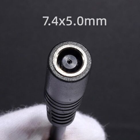 كابل طاقة DC7.4x5.0mm أنثى إلى 2Pin 18AWG 2x0.75mm² أسلاك طاقة لأجهزة الكمبيوتر المحمول تدعم ما يصل إلى 120 وات in Saudi Arabia