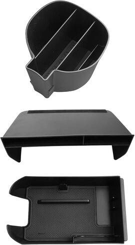 LUWU 2025 Lincoln Nautilus Center Console Organizer Compatible with 2024 2025 Lincoln Nautilus Premiere/Reserve/Black Label Accessories Armrest Console Organizer Armrest Insert Tray 2025 Lincoln Black in Saudi Arabia