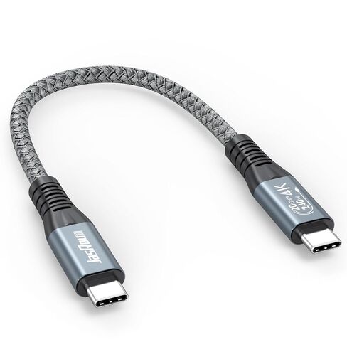 Short USB C Data Cable 6 inch with USBC 3.2 Gen 2 20Gbps High Speed Data Transfer & 240W PD Charging & 4K@60Hz Video USB-C to Type C Cord for Portable SSD Power Bank Docking Station Laptop Phone in Saudi Arabia