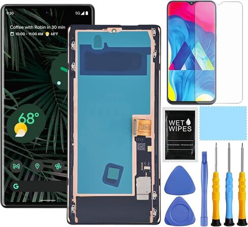 Amoled لاستبدال شاشة Google Pixel 6 مع إطار لاستبدال شاشة Pixel 6 G8VOU GLUOG شاشة LCD رقمية تعمل باللمس مع أدوات قطع الغيار 6.7 بوصة in Kuwait
