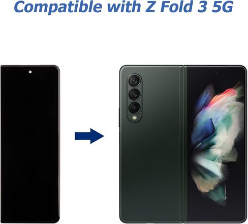 New LCD Touch Screen Digitizer Assembly Compatible with Samsung Galaxy Z Fold 3 5G SM-F926B, SM-F926B/DS [7.6 inch] with Repair Tools-with Fingerprint functionality in Saudi Arabia