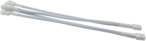 TAODAN 2PCS 10.6 Inch White 4 Pin PWM Fan Extension Splitter Cable 1 to 2 Suitable for Computer Case and CPU Cooling Fan in Saudi Arabia