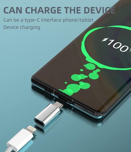 محول Lightning أنثى إلى USB C ذكر (3 عبوات) لجهاز Galaxy Note S9 S10 S22 S21 Ultra Z Flip Plus لجهاز iPad Pro Air4 2020 محول كابل شحن من النوع C لسلك شاحن Apple iPhone13 in Kuwait