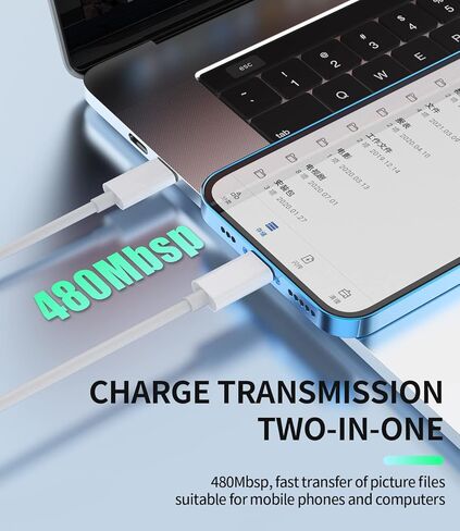 شاحن كابل USB C إلى Lightning لجهاز iPhone 2 Pack (2M) شحن سريع من النوع C لقابس سلك معتمد من Apple لجهاز iPad 14 13 Pro Max XR SE محول الهاتف مزامنة البيانات USB-C إلى كابل الشحن السريع Lightning in Saudi Arabia